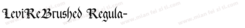 LeviReBrushed Regula字体转换